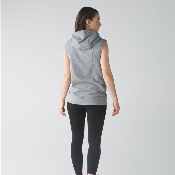 lululemon athletica Tops - 🆕 Lululemon Blissed Out Sleeveless Hoodie Gray